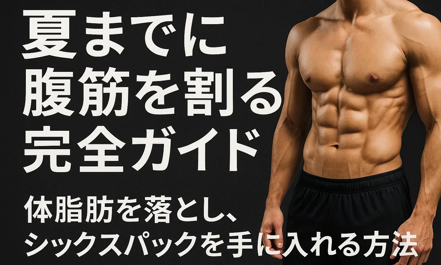 夏までに腹筋を割る完全ガイド｜体脂肪を落とし、シックスパックを手に入れる方法